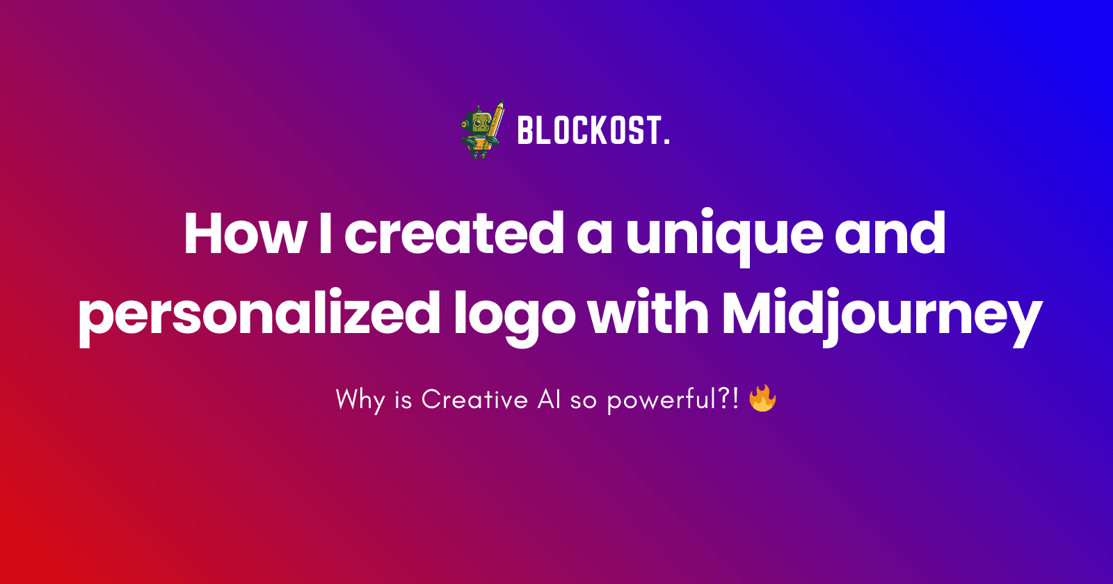 How I created a unique and personalized logo with Midjourney